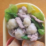 お弁当のおかず★豚しゃぶサラダごま味噌ドレッシング